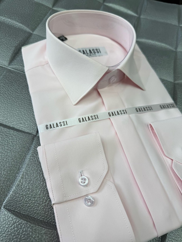 پیراهن مردانه کلاسیک آستین بلند پارچه دوشین اسلیم فیت همای من