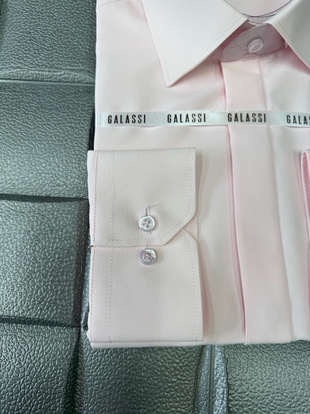 پیراهن مردانه کلاسیک آستین بلند پارچه دوشین اسلیم فیت همای من