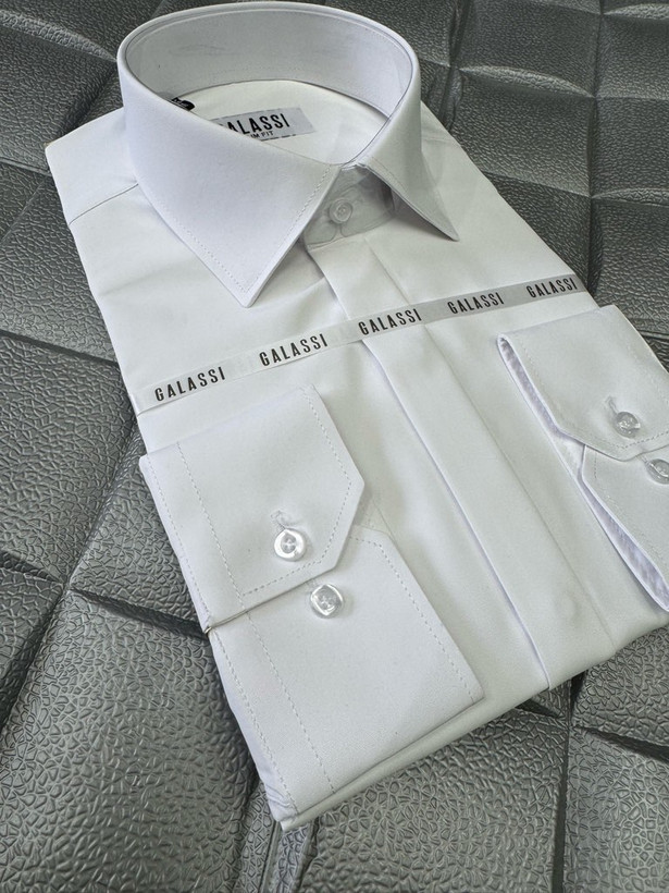 پیراهن کلاسیک اسلیم فیت دکمه مخفی پارچه دوشین همای من