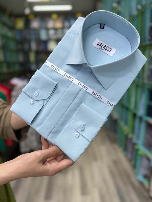 پیراهن مردانه کلاسیک پارچه دوشین اسلیم فیت همای من