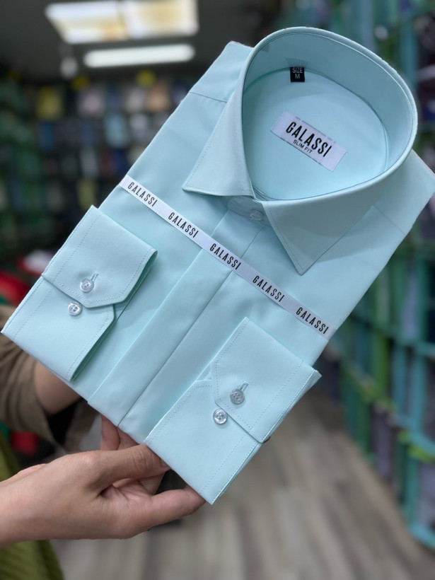 پیراهن مردانه کلاسیک پارچه دوشین اسلیم فیت همای من