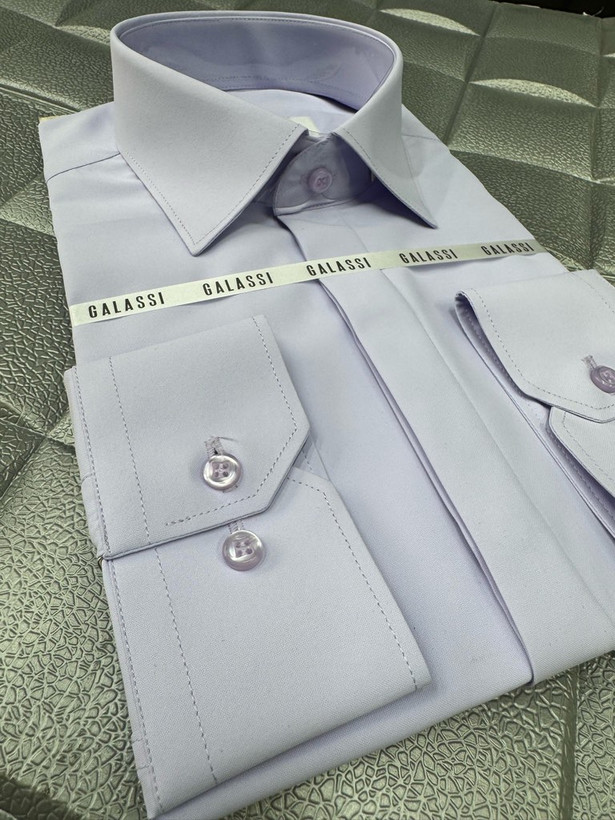 پیراهن مردانه آستین بلند پارچه دوشین اسلیم فیت همای