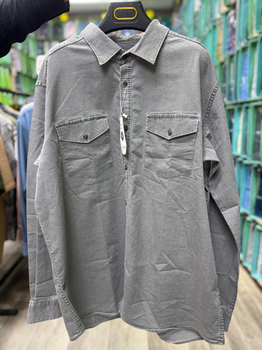 جدول سایز پیراهن کتان کش سنگ شور آستین بلند قواره آزاد