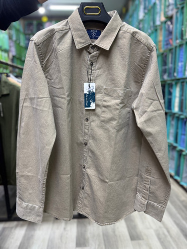 پیراهن کتان کش سنگ شور آستین بلند قواره آزاد